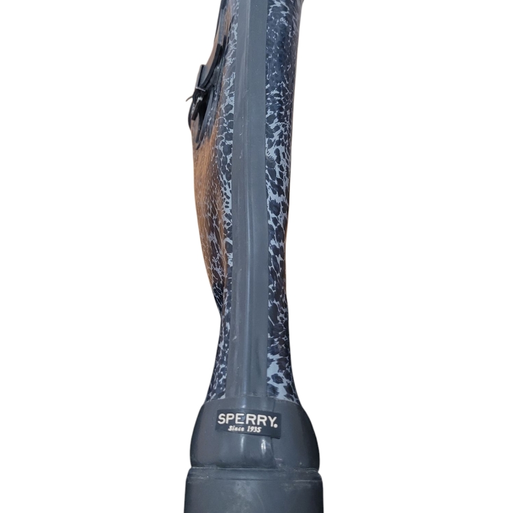 Sperry Black Winter Rain Boots with Adjustable Buckle - Picture 7 of 9